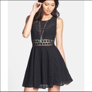 Free People sunflower cutout dress